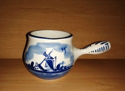 Dutch Delft, painted porcelain dish (11/d)