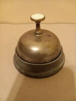 Antique hotel reception or maid calling bell with a porcelain button