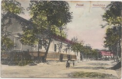 Péczel, village hall. 164 Sz. M. Fénynyomdai r. T. Approx. 1914. Ran on mail