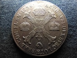 Osztrák Németalföld II. Ferenc (1792-1835) .873 ezüst 1 koronatallér 1796 M (id65474)