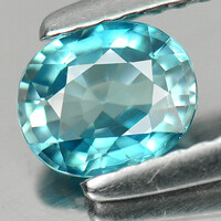 A curiosity! Real, 100% product. Ocean blue zircon gemstone 0.89ct (if)!!! Its value: HUF 57,900!