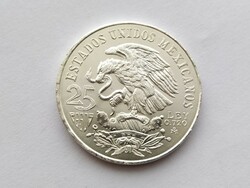 Silver 25 pesos 1968.