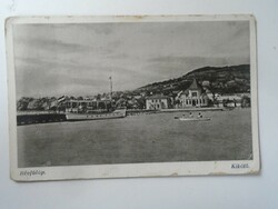 D195404 Régi képeslap Révfülöp -Kikötő    1930-40