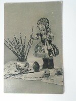 D195360 old postcard - Easter - 1960 folk costume