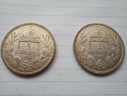 1916 Kb ferenc józsef silver 1 crown