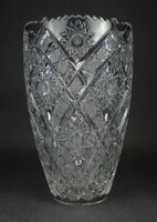 1N485 large bay crystal vase flower vase 25.3 Cm 2.3 Kg
