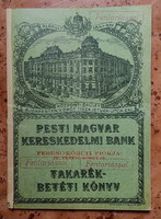 Pest Hungarian commercial bank savings deposit book from 1940