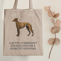 Dog medicine - dog canvas bag with a quote