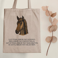 The horse knows when you are happy.. - Equestrian canvas bag