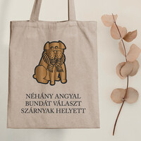 Angel fur - dog canvas bag with a quote