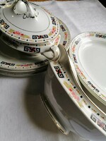 Parts of English porcelain tableware