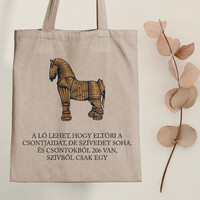 A horse will never break your heart - equestrian canvas bag