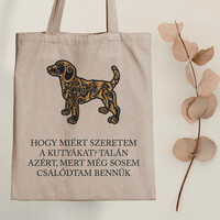 Why do I love my dog? - Dog canvas bag with a quote