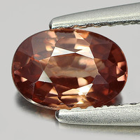 Real, 100% natural imperial brownish mauve zircon gemstone 0.98ct (vvs)! Its value: HUF 49,800!!!