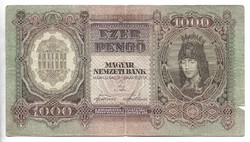 1000 pengő 1943 Szálasi 1.