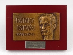 1N106 isvtán pataky - 1966 song meeting bronze plaque commemorative plaque