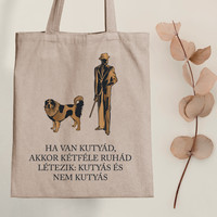 Canine and non-canine clothing - dog canvas bag with quote