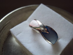 Ezüst gyűrű gyöngyházzal  17 mm