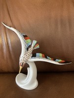Hollóháza porcelain garden pattern seagull large