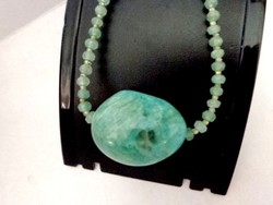 Amazonite stone necklace
