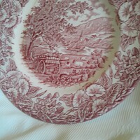 English cart plate pink defective