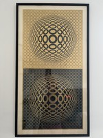 Victor vasarely op-art serigraphy