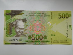 Guinea 500 francs 2018 UNC