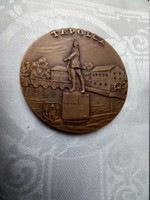 Tapolca City Council 1966. Iv. 15. István Iván bronze plaque for collection