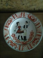 Korondi plate, wall plate - János Józsa - Székely dance couple