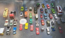 Metal, plastic small car collection (matchbox, etc.) Retro toy -