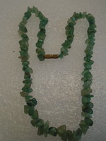 100% Natural jade mineral necklace in one of the most beautiful colors flaunts a serious carat 145 ct length
