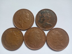 Angol 2 Penny 1971 - 2005  !