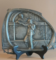 Art Nouveau wall bowl card holder albert köhler wmf marked silver plated.