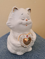 Porcelain cat in love