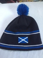 Knitted hat with Scotland logo, thermal lining