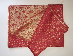 Red gold stars, Christmas fabric - patchwork - decor - fabric by the meter - quilting