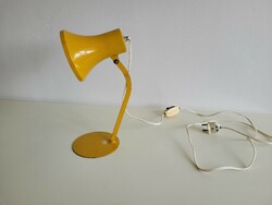 Retro régi Szarvasi lámpa mid century sárga asztali lámpa