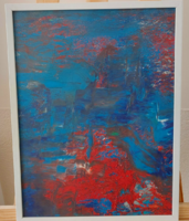 (K) Premium Abstract Painting with Nudes 35x36 cm with Frame