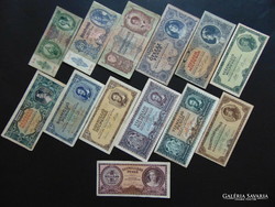 13 darab pengő bankjegy LOT ! Mind más címlet !