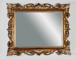 Florentine style mirror - gold and silver plated