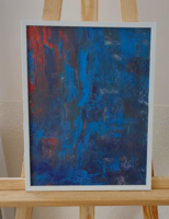 (K) Premium Abstract Painting with Nudes 35x36 cm with Frame
