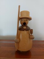 Old Christmas smoker figure echt Erzgebirge smoker German wooden figure