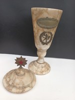 Szoreal red star marble cup with lid