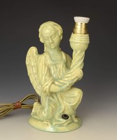 Lajos Szadai art deco lamp with an angel figure
