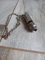 Old silver-plated whistle (7.5 cm)