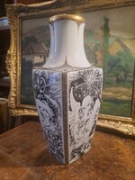 Hollóháza porcelain jurcsák vase 37 cm