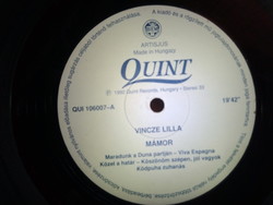 Damn rare Vincze lilla record - white cover - white quent label