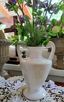 White ceramic amphora vase