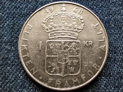 Sweden vi. Adolf Gusztáv (1950-1973) .400 Silver 1 crown 1968 u (id63027)