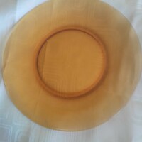 French amber colored plate